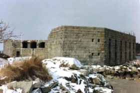 Fort Popham from Kennebec River Shore in Phippsburg (2005)