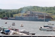 Navy Ship in Bucksport Harbor (2002)