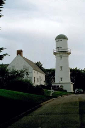 Lighthouse at Two Lights state park in Cape Elizabeth (2002)
