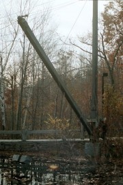 The Remains of a Granite Quarry in Augusta, with Hoist Structure, Mechanism, and a Suspended Granite Block (2002)