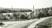 Waldo-Hancock Bridge from Fort Knox (c. 1936)