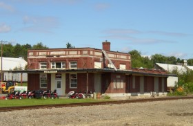 Old Caribou Railroad Station on Route 89 (2003)