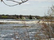 Bridge over the Penobscot River to Indian Island in Old town near the Old Town - Milford Dam
