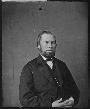 Sidney Perham in a photo taken during the Civil War by the Matthew Brady Studio (National Archives)