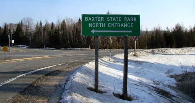 Sign: Baxter Park Directions (2006)