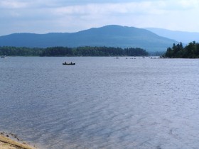 Attean Mountain from a beach on the north shore of Attean Pond (2006)