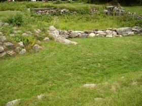Stone Outlines of Walls of Fort Pownall (2007)