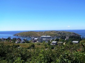 Monhegan village and Manana Island (2007)