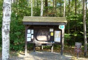 Information Board at Grafton Notch State Park Trail Lot on Route 26 (2007)