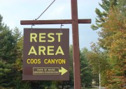 Sign: Rest Area Coos Canyon (2007)