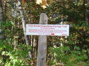 Sign Marking the Portage Across the Great Carrying Place (2007)