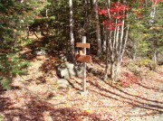 Southbound Appalachian Trail Crossing at Moxie Pond (October 2007)