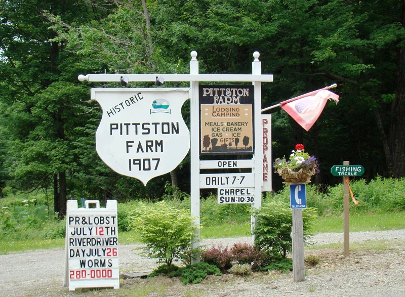 Pittston Farm Sign on the Northern Road (2008)