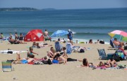 Bathers at Old Orchard Beach on Saco Bay (June 2010)