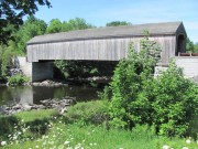 Low's covered bridge over the Piscataquis River in Guilford (2010)