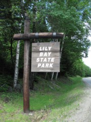 Sign: Lily Bay State Park (2011)