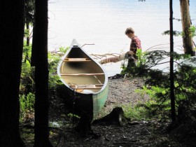 Photo: Canoe and Young Camper (2011)