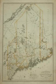 Moses Greenleaf Map of the District of Maine 1815