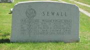 Headstone for William Wingate Sewall in Island Falls Cemetery (2012)