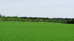 Farm Irrigation Equipment in a Field in Houlton on U.S. Route 2 (2012)