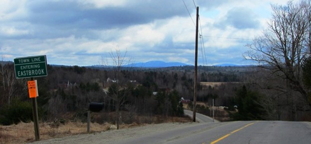 Sign: Town Line, Entering Eastbrook from Waltham (2003)
