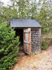 Outdoor Privy behind the old Grange Hall on Route 179 (2013)