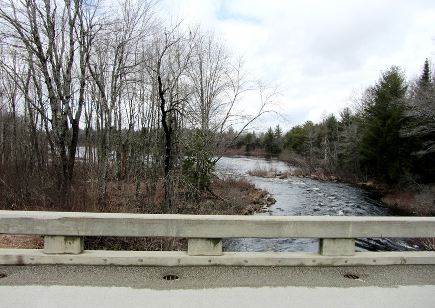 Union River East Branch from Jones Bridge Between Waltham and Mariaville on Route 179 (2013)
