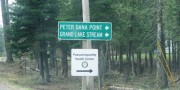 Directional Signs to Peter Dana Point, Grand Lake Stream, and Passamaquoddy Health Center