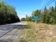 sign: Town Line, Entering Grand Lake Stream