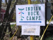 Sign: Indian Rock Camps on the Milford Road (2013)