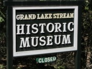 Sign: Grand Lake Stream Historic Museum (2013)