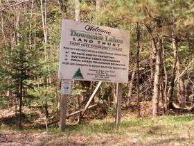 sign: Welcome to Downeast Lakes Land Trust (2013)