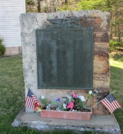 World Wars I and II Veterans Memorial on the Grounds of the Sewell Memorial Congregational Church in Robbinston (2013)