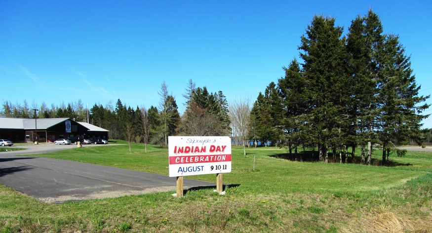 Passamaquoddy Tribal Office in Perry promoting Indian Day (2013)