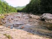 Boulders in the Wild River in the White Mountain National Forest on Route 113 in Batchelders Grant Township