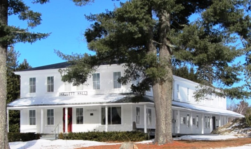 Historic 1889 Mallett Hall in Lee Village, built as a hotel by James Mallett (2014)
