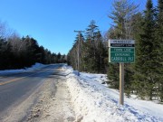 sign: "Penobscot County Line, Town Line, Entering Carroll PLT" on Route 6