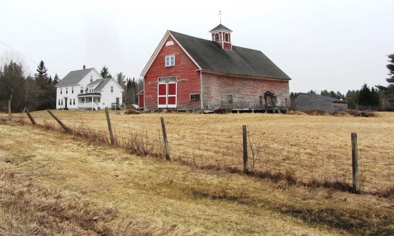 House and Barn in Milo on Route 11 [Park Street] (2014)