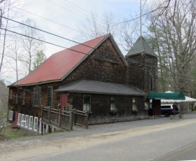 Former Grange Hall now the Saco River Theater in Bar Mills (2014)