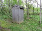 Outhouse behind the North Newport Christian Church (2014)