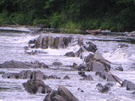 Grindstone Falls on the East Branch of the Penobscot River in Grindstone Township August 2014