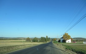 Long View on the Dudley Road toward Mapleton (2014)