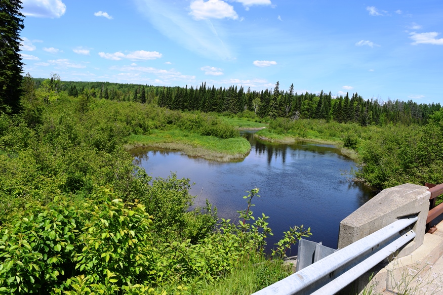 Little Madawaska River, a tributary of the Aroostook River, crossing Jemtland Road in New Sweden (2016)