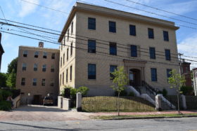 Elm Terrace/Old Children's Hospital, from Danforth Street (2016)