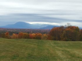 Katahdin Range from the end of the Scudder Road in Sherman (2016)