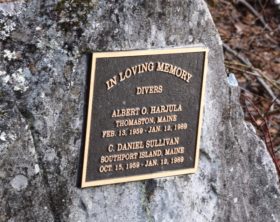 Memorial Plaque to Two Divers (2017)