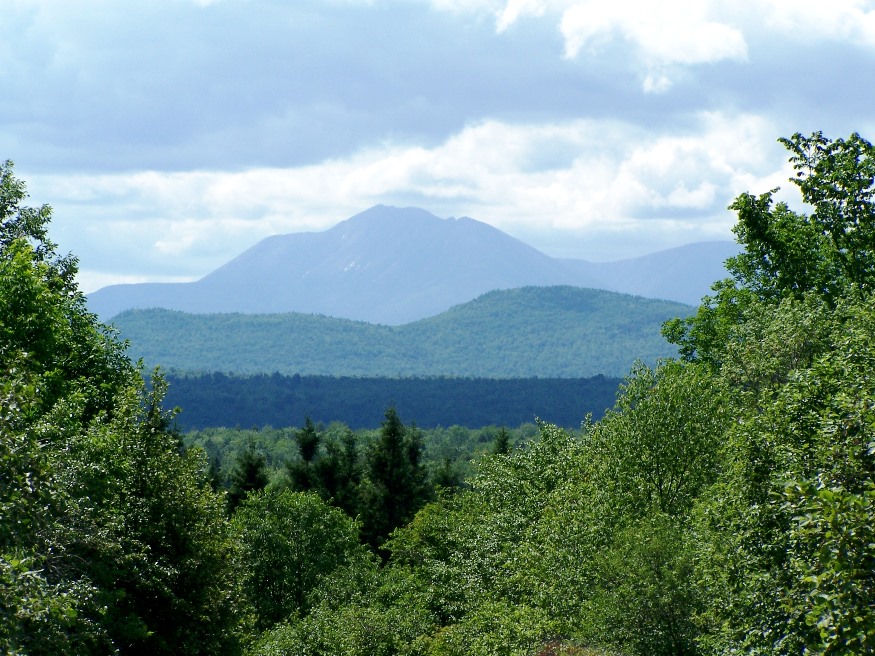 Mount Katahdin and Hunt Mountain from Swift Brook Road in Stacyville (2017)
