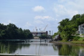 Portsmouth Naval Shipyard from Maine Route 103 (2018)