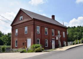 Portsmouth Company Cotton Mills Counting House in South Berwick at the Salmon Falls River (2018)