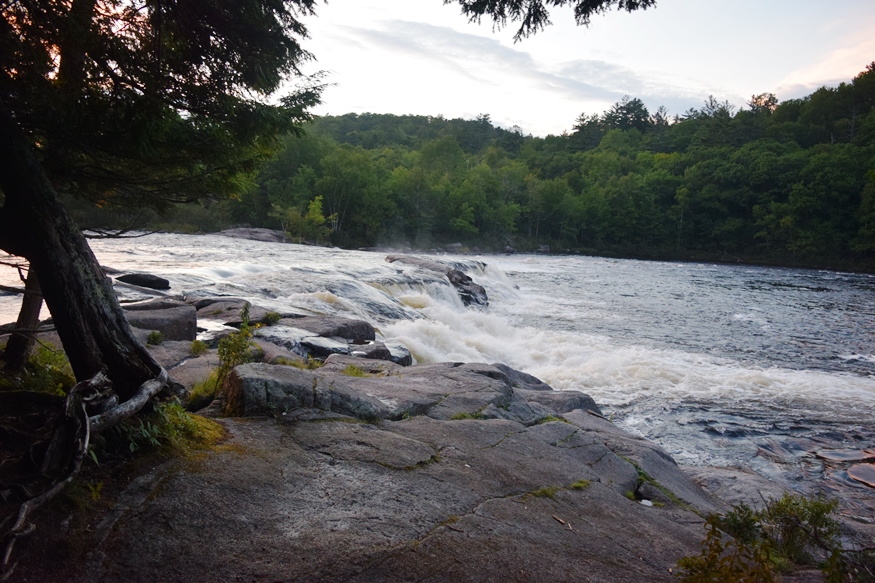 Nesowadnehunk Falls on the West Branch of the Penobscot River in T2 R10 WELS (2018)
